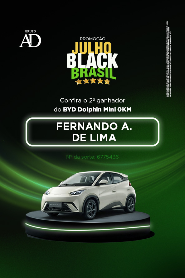 Segundo contemplado na Campanha Julho Black